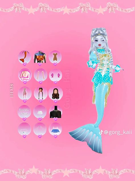 Graffiti Text, Roblox Dress, Siren Mermaid, Y2k Accessories, Baddie Outfits Ideas, Roblox Codes, Gaming Clothes, Cute Doodles, Baddie Outfits