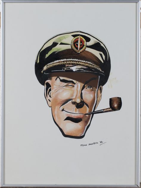 Frank Hampson - Dan Dare, watercolour, gouache and ink, signed and dated '80, 51cm x 37.5cm, together with a letter and receipt relating to the work - £340 Frank Hobbs Paintings, Jason David Frank Green Ranger, Gary Frank Superman, Daredevil Man Without Fear Frank Miller, Frank Clarke Watercolour, Dan Dare, Gouache And Ink, A Letter, Sci Fi Art