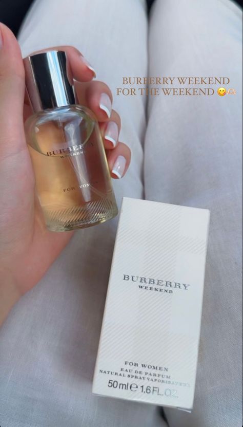 Classy french nails burberry perfume good scent weekend perfume Burberry Weekend Perfume, Weekend Perfume, Burberry Weekend, Burberry