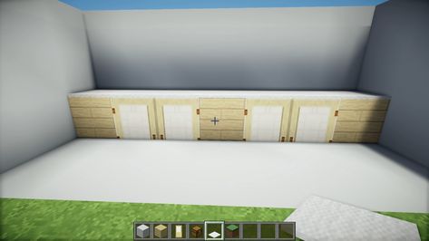 Minecraft Ideas Furniture, Minecraft Counter, Kitchen Minecraft, Minecraft Kitchens, Doors Kitchen, Door Chest, Minecraft Ideas, Minecraft Creations, Kitchen Counter