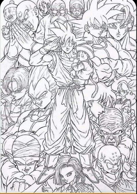 Dbz Super Manga, Dragon Ball Coloring, Goku Coloring Pages, Super Coloring Pages, Dbz Drawings, Dragon Ball Tattoo, Superhero Coloring, Dragon Ball Painting, Dragon Ball Super Artwork