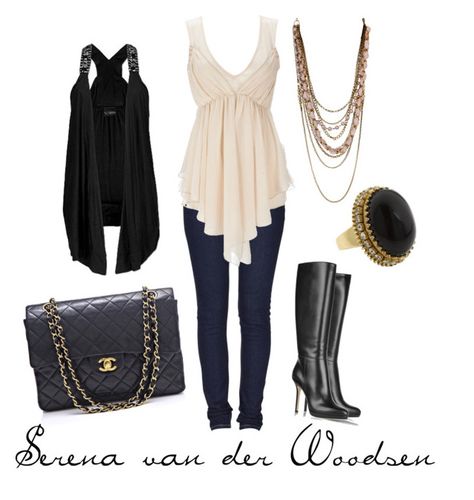 "Serena van der Woodsen" by character-inspired-style ❤ liked on Polyvore featuring Cheap Monday, Jimmy Choo, Nude, Daytrip, Chanel, Juicy Couture, women's clothing, women's fashion, women and female Serena Van Der Woodsen Outfit, Serena Van Der, Serena Van, Serena Van Der Woodsen, Character Inspired Outfits, Movies Outfit, Inspired Outfits, French Style, Gossip Girl