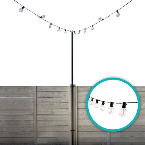 String lights outdoor wedding