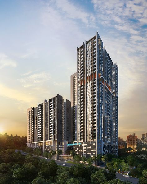 High-rise and commercial Building 3D visualization | Images :: Behance High Rise Condo, Commercial Building, New Condo, New Property, 3d Visualization, Kuala Lumpur, Skyscraper, Multi Story Building, High Rise