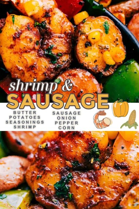 Beef Smoked Sausage Recipe, Sausage And Shrimp Recipes, Glass Noodles Recipe, Cajun Shrimp Recipes, Shrimp And Sausage, Sausage Recipes For Dinner, Smoked Sausage Recipes, Sausage Dinner, Dinner Quick