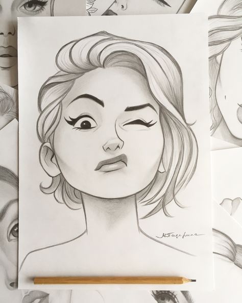 Easy Potraits Idea Drawing, Girl Drawing Easy, Pencil Drawing Images, Cartoon Women, Black Canvas Paintings, Cool Pencil Drawings, Drawing Faces, Beauty Art Drawings, Pencil Sketches