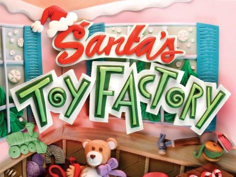 Children’s Theater: Santa’s Toy Factory Toy Factory Christmas Decoration, Santas Toy Factory, Toy Factory Christmas, Santa's Toy Factory, Christmas Toy Factory, Christmas Installation, Santa Toys, Toy Factory, Ideas Navidad