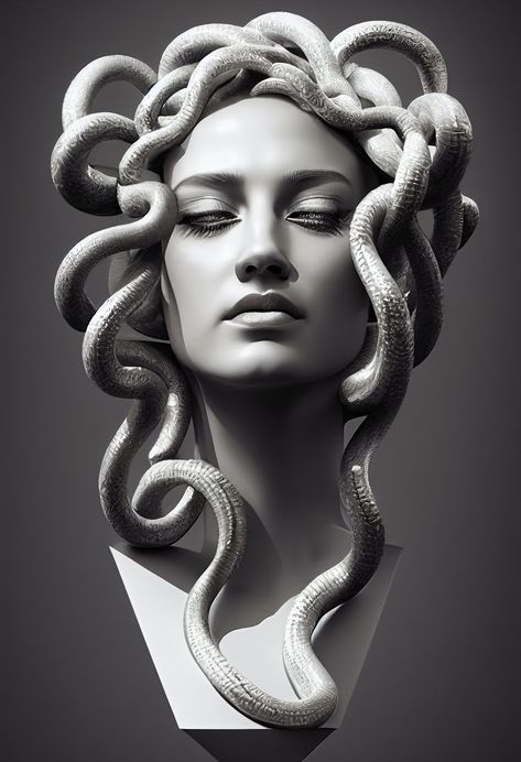 Greek Statue Medusa, Medusa Head Sculpture, Medusa Ceramic Sculpture, Medusa Statue Sculpture, Medusa Bust, Medusa Sculpture, Medusa Pictures, Medusa Statue, Greek Creatures