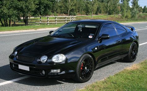 I love this car. Toyota Celica Gt4, Celica Gt4, Black Toyota, Toyota Celica Gt, Jdm Toyota, Mitsubishi Evo, Car Goals, Mazda Miata, Toyota Cars