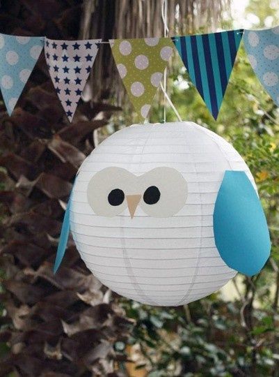 Paper Lantern Owl, Owl Themed Parties, Owl Lantern, Owl Baby Shower Theme, Owl Birthday Parties, Fest Temaer, Owl Birthday, Owl Party, Owl Theme