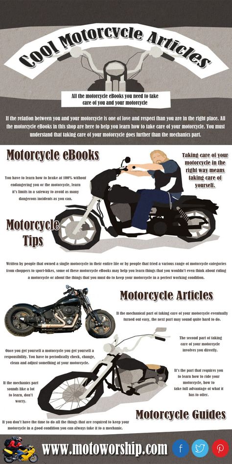 Check this link http://motoworship.com/motorcycle-ebooks/ here for more information on Motorcycle Tips. Operating a motorcycle efficiently requires practice. Shifting the gear box can be easier when you have a basic knowledge of manual transmission. Learn to identify the signs emitted from you motorcycle to tell whether you are on the right track. Therefore it is important that you learn about the best tips from the Motorcycle Tips. English Knowledge, Motorcycle Mechanic, Motorcycle Tips, Biology Facts, On Motorcycle, Nails Today, Basic Knowledge, Motorcycle Gear, Shoe Lace Patterns