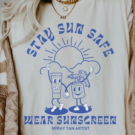 AnavahGrace - Etsy Spray Tan Merch, Spray Tan Artist, Trendy Tees, Chattanooga Tennessee, Spray Tan, Wear Sunscreen, Spray Tanning, Trendy Tee, Custom Apparel