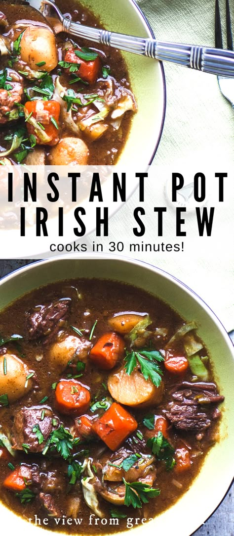 Instant Pot Irish Recipes, Irish Stew Recipe Instant Pot, Lamb Stew Recipes Instant Pot, Lamb Stew Instant Pot, Irish Stew Instant Pot, Instapot Irish Stew, Instant Pot Lamb Stew, Guinness Stew Instant Pot, Irish Stew Recipe Guinness Instant Pot