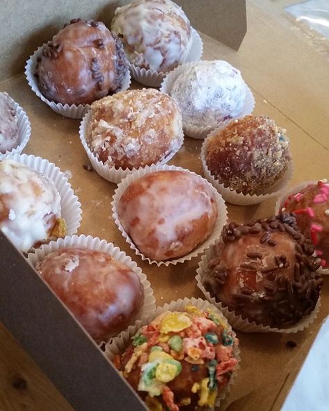 Hi so we're just about to sell out of donuts (which makes today the fastest we'll have ever sold out since opening on Ives St) but we have 15 boxes of donut holes and 50 bouquets of flowers left! Also is it school vacation week or something?! #PVDonuts ( by @tasting_ri) It School, Doughnut Holes, Donut Box, Bouquets Of Flowers, Donut Worry, School Vacation, Donut Holes, Bakery Desserts, Coffee Photos