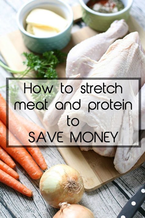 Meat can be expensive, especially ethically raised meat.  Find out how to stretch meat and protein to save money. How To Stretch Food, Meat Stretching Recipes, Cheap Meat Recipes, Scrappy Cooking, Meat Curing, Grocery Flyer, Wartime Recipes, Cheap Meat, Grocery Savings