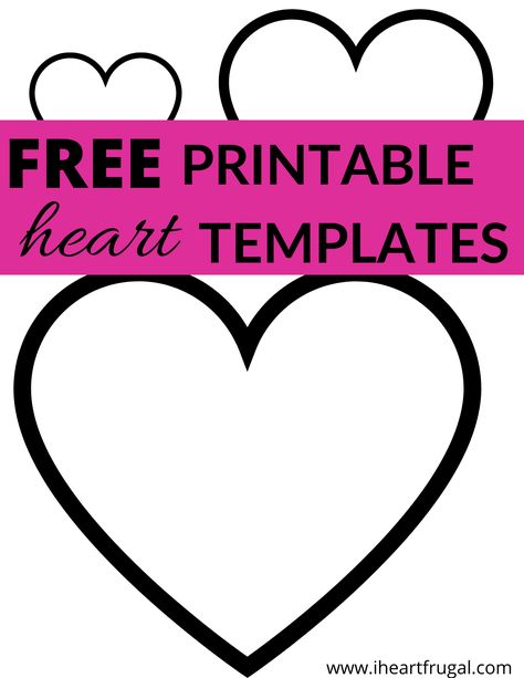 Are you looking for an easy Valentine's Day craft? Use these free heart templates and free heart coloring sheets to enjoy Valentine's day with your child! Free Heart Pattern, Free Heart Templates Free Printables, Applique Hearts Templates, Heart Cutouts Printable, Free Heart Printables Templates, Heart Shape Printable Free, Free Heart Patterns Printable, Valentine Hearts Printable Free, Heart Shape Pattern Free Printable