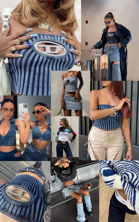 Diesel Aesthetic, Diesel Outfit, Diesel Style, Diesel Fashion, Diesel Brand, Diesel Clothing, Y2k Girl, Fashion Week Outfit, Preppy Summer Outfits