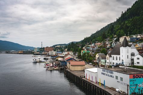 The Ketchikan Alaska watefront.  See more #photos at 75CentralPhotography.com Best Souvenirs, Ketchikan Alaska, Focal Length, Photo Location, Shutter Speed, More Photos, Alaska, Cityscape, See More