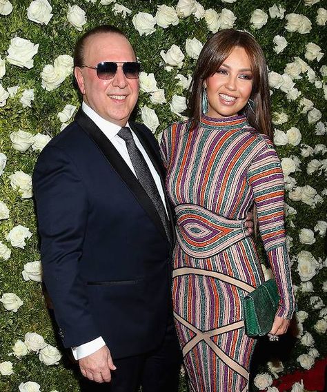 thalia-tommy-3 Tommy Mottola, Beautiful Couple, Dresses With Sleeves, Long Sleeve Dress, Long Sleeve