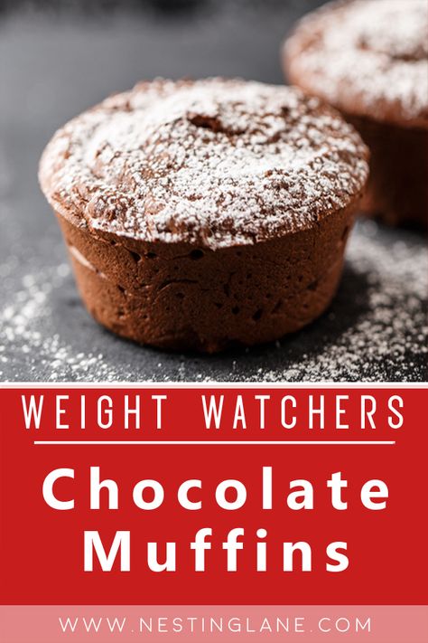 Weight Watchers Chocolate Muffins, Chocolate Muffins Recipe, Meatless Breakfast, Weight Watchers Muffins, Brunch Dessert, French Vanilla Creamer, Chocolate Muffin Recipe, Weight Watchers Recipes Desserts, Peanut Butter Roll