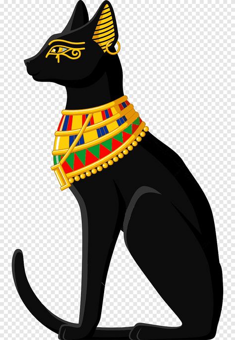 Egypt Cat Art, Egypt Cat Drawing, Ancient Egypt Art Drawing, Egypt Cat Tattoo, Ancient Egypt Painting, Ancient Egypt Cat, Egypt Bastet, Egyptian Art Drawing, Cats In Ancient Egypt