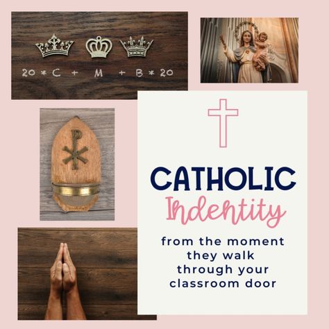 Ccd Classroom Decorations, Religion Classroom Decor, Catholic Classroom Ideas, Catholic Classroom Decor, Math Door Decorations, English Teacher Classroom, Teacher Introduction Letters, Catholic Classroom, Ideal Classroom