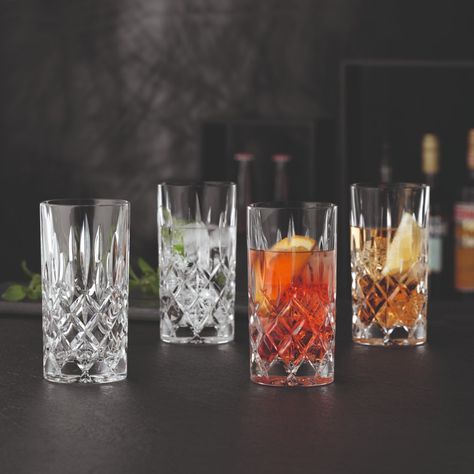 Juice Glass Set, Types Of Cocktails, Types Of Glassware, Tom Collins, Long Drink, Highball Glasses, Glasses Drinking, Drinking Set, Non Alcoholic Drinks