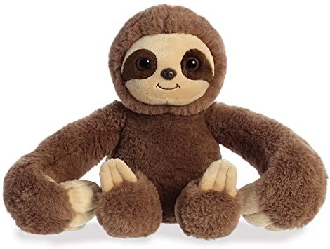 Details: Full of personality and fun, Hang N' Swing is a unique plush line made with super soft fur and extra-long arms to "hang-around" The unique hand design allows them to hang from any ledge easily. Their clever design also allows them to hug you even when they're not swinging. This Sloth is brown with a beige detail accent color. Hand Design, Soft Toys, Clever Design, Hug You, Hand Designs, Soft Toy, Sloth, Accent Colors, Kids Toys