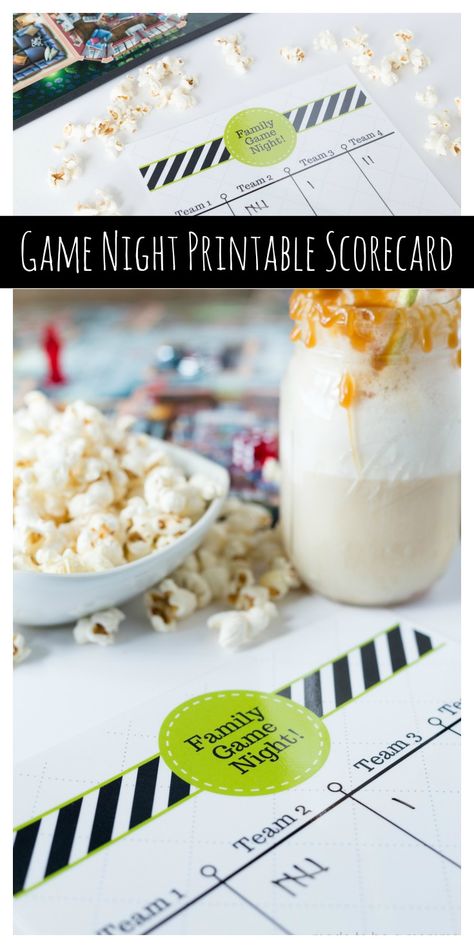 Game Night Printable Scorecard Best Wassail Recipe, Board Game Night Snacks, Game Night Ideas Family, Family Game Night Snacks, Made To Be A Momma, Game Night Snacks, Game Night Food, Game Night Parties, Games Night