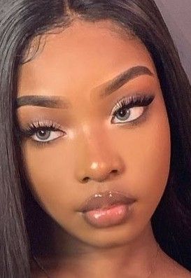 Feline Beauty, Pink Story, Brown Skin Makeup, Women Faces, Cute Makeup Looks, African Girl, Black Barbie, African Beauty, Light Skin