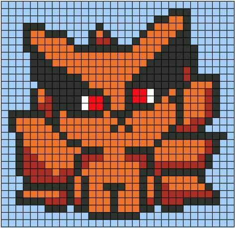 Anime Pixel Art Naruto, Naruto Cross Stitch Pattern, Pixel Art Templates Anime, Easy Pixel Art Anime, Anime Pixel Art Grid Easy, Naruto Cross Stitch, Pixel Art Anime Easy, Mha Pixel Art, Pixel Art Pattern Anime