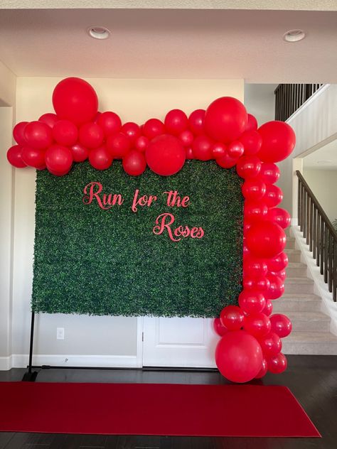 Kentucky Derby Backdrop, Derby Backdrop, Derby Decorations, Derby Gala, Derby Decor, Kentucky Derby Decorations, Kentucky Derby Party Decorations, Derby Party Decorations, Greenery Wall