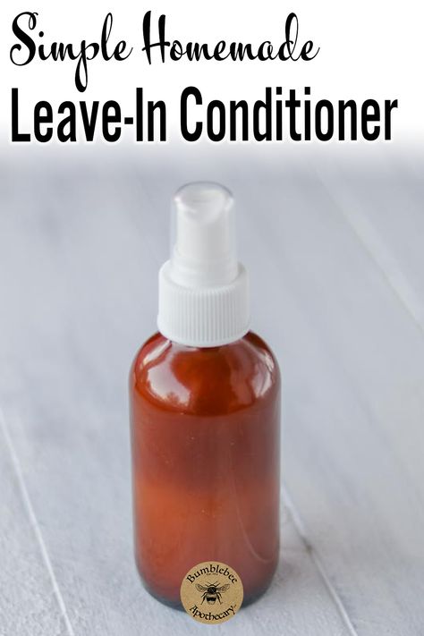 Diy Spray Conditioner, Diy Leave In Hair Conditioner Spray, Homemade Leave In Conditioner Spray, Diy Hair Leave In Conditioner, Leave In Conditioner Diy, Diy Leave In Hair Conditioner, Homemade Leave In Conditioner, Bumblebee Apothecary, Diy Bronzer