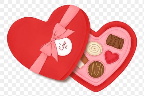 Valentine's Chocolate, Chocolate Drawing, Valentines Chocolate, Drawing Food, Box Png, Heart Chocolate, Dessert Illustration, Box Chocolate, About Heart