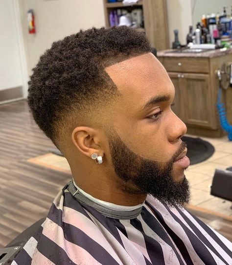 Twists Sponge ® on Instagram: “Mid drop fade with coils on top 💈  Website: www.twistssponge.com  Done by: @_1stclassbarber_  #twistssponge #naturalhair #premium…” Hairstyles With An Undercut, Tapered Mohawk, Wavy Hair Fringe, Fade With Design, Mid Drop Fade, Black Fade Haircut, Medium Fade Haircut, Black Man Haircut Fade, Haircut Options