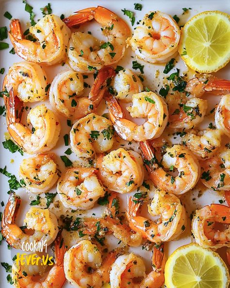 Sheet Pan Shrimp Bake, Shrimp Pan Sheet Dinner, Shrimp Oven Recipes, Oven Baked Shrimp, Shrimp In The Oven, Sheet Pan Shrimp, Roasted Fingerling Potatoes, Lemon Shrimp, Garlic Prawns