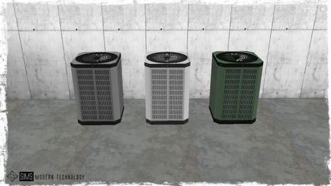 Sims Modern Technology: IDBD Functional Air Conditioner • Sims 4 Downloads Sims 4 Air Conditioner Cc, Sims 4 Cc Objects, Outdoor Ac Unit, Chain Skirt, Cc Furniture, David Sims, Sims 4 Downloads, Sims 4 Cc Furniture, Best Sims