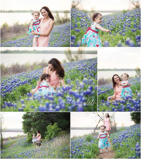 Texas Bluebonnets~Flower Mound, Texas~Toddler~Mom and baby~Holly Natale Photography~http://www.hollynatale.com Bonnet Photoshoot, Bluebonnet Photoshoot, Bluebonnet Photos, Bluebonnet Pictures, Wildflower Photography, Family Photography Outfits, Wildflowers Photography, Blue Bonnet, Texas Bluebonnets