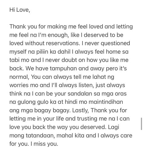 Love Letter For Boyfriend Tagalog, Sweet Tagalog Messages For Boyfriend, Long Sweet Message For Boyfriend Monthsary, Saying Yes To My Suitor Message, Bf Messages Sweets, Letter For Monthsary, I Like You Messages For Him, Simple Message For Girlfriend, Message For Manliligaw