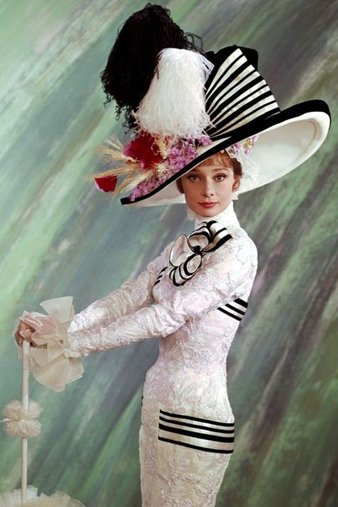 What would Audrey wear to the Derby Iconic Actresses, Audrey Hepburn Hat, Ascot Dresses, Audrey Hepburn Photos, Eliza Doolittle, Hollywood Photo, Cecil Beaton, My Fair Lady, Kentucky Derby Hats