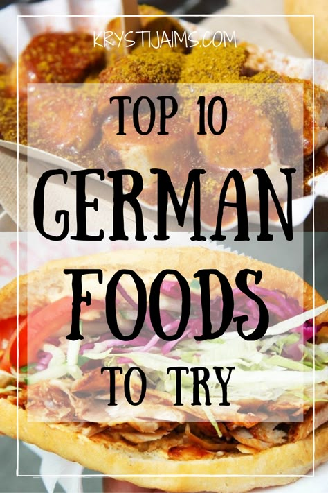 Top 10 German Foods to try! | Krysti Jaims Easy German Finger Foods, German Lunch Recipes, German Menu Ideas, German Dinner Ideas, German Food Recipes Easy, German Winter Food, German Party Food, German Recipes Traditional, European Snacks