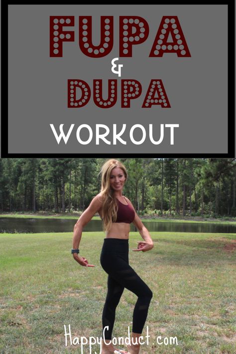 Blast your FUPA & lift your DUPA with this 15 minute at-home, no equipment workout. Have fun! Live to be happy. Inspire to be you. #fupa #fupaworkout #bootyworkout #athomeworkout #noequipmentworkout #dupa Fupa Workouts At Home, Fupa Before And After Exercise, Fuba Exercises, Fupa Work Outs, Fupa Workouts, Fupa Exercises, Ab Fitness, Glutes Workouts, Get Rid Of Stubborn Belly