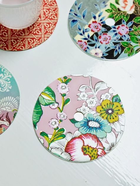 Cd Coasters, Diy Cd, Ivar Ikea, Home Projects, Decorative Plates, Coasters, Cd, Tableware, Home Decor