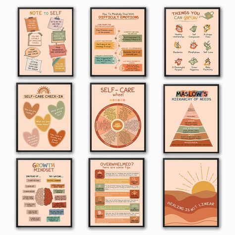 PRICES MAY VARY. Things Are Getting Better: Embrace positivity and mental well-being with inspiring "Boho Mental Health Poster." This serves as a reminder that joy can be discovered even in challenging times when one chooses to illuminate their path. It is a supportive companion for individuals navigating mental health struggles, offering an array of effective coping skills. With self-awareness of emotions and encouragement of a positive daily life, aims to empower individuals to face adversity School Counseling Office Decor, Wall Decor Classroom, School Therapist, School Office Decor, Counseling Office Decor, School Counseling Office, Health Posters, Therapist Office Decor, Mental Health Poster