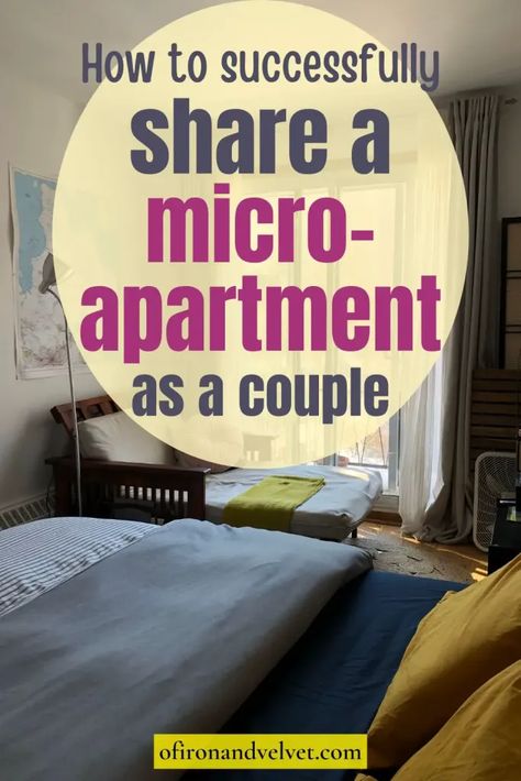 Sharing a tiny apartment with your boyfriend can be a challenge on both your mental health and your relationship. Here are 14 tips for sharing a small atudio with your partner and keep peace. #microapartment #tinyapartment #mentalHealthtips #relationshiptips Learn To Trust Again, Save Relationship, Tiny Studio Apartments, Tiny Living Space, Small Studio Apartment, Buying Stuff, Micro Apartment, Tiny Studio, Tiny Space