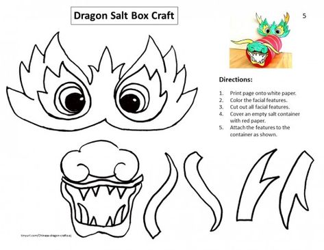 Ways to make Chinese dragon puppets and other decorations. Free printable templates. Great for Chinese New Year and other celebrations. Use with children in first, second, third, fourth, fifth grade as well as kindergarten. Quick and easy. Using only paper or fabric, ribbon or yarn. Lunar New Year for kids, Spring Festival. Crafts. Paper Plate Dragon Crafts For Kids, Chinese New Year Dragon Template, Chinese New Year Dragon Decorations, Lunar New Year Activities For Kids, Chinese New Year Dragon Craft, Chinese Dragon Craft, Lunar New Year Art, News Years Crafts For Kids, Lunar New Year Dragon