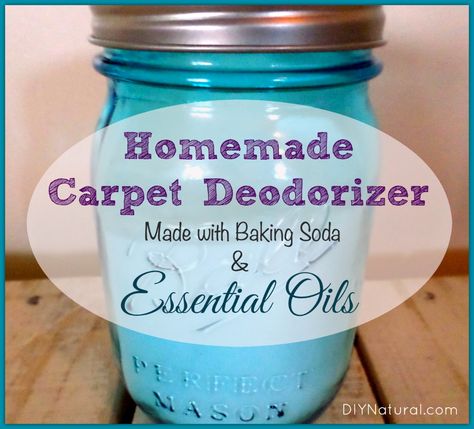 Homemade Carpet Deodorizer with Essential Oils Baking Soda Carpet, Homemade Carpet Deodorizer, Baking Soda On Carpet, Carpet Powder, Carpet Diy, Carpet Deodorizer, Baking Soda Benefits, Carpet Freshener, Carpet Cleaner Homemade