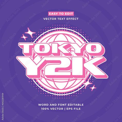 #y2k, #y2koutfits, #y2kfashion, #y2kart, #y2kaesthetic Japan Y2k, Cartoon Template, Early 2000s Aesthetic, Y2k Design, 3d Cartoon, Y2k Streetwear, Text Effect, Text Effects, Tokyo Japan