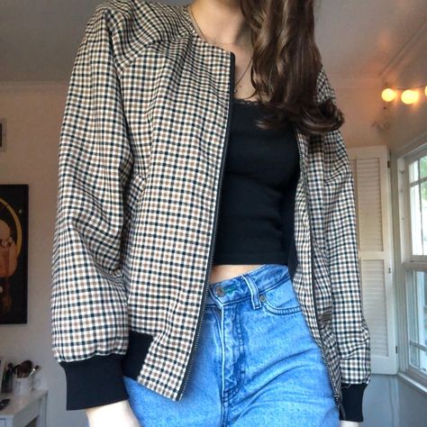 Brand New. Black And Brown Checkered Bomber Jacket. Super Cute And Comfortable. No Imperfections. Size Small. Checkered Jacket Outfit, Brown Checkered, Checkered Jacket, New Black, Black And Brown, Bomber Jacket, Super Cute, Im Not Perfect, Size Small