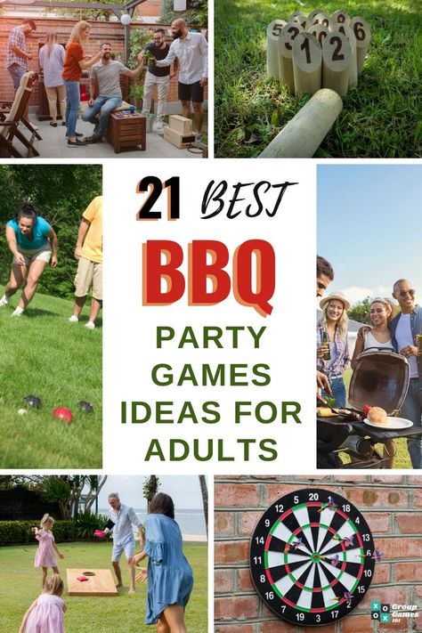 21 Best BBQ Party Games Ideas for Adults Party Game Ideas For Adults, Party Games Indoor, Game Ideas For Adults, Bbq Party Games, Games Ideas For Adults, Outdoor Bbq Party, Party Games Ideas, Indoor Bbq, Party Game Ideas